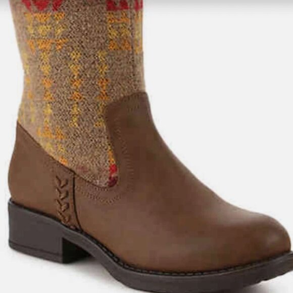 NEW MADDEN GIRL TALL TAN COLORFUL RIDING BOOTS WOMENS - Picture 3 of 4